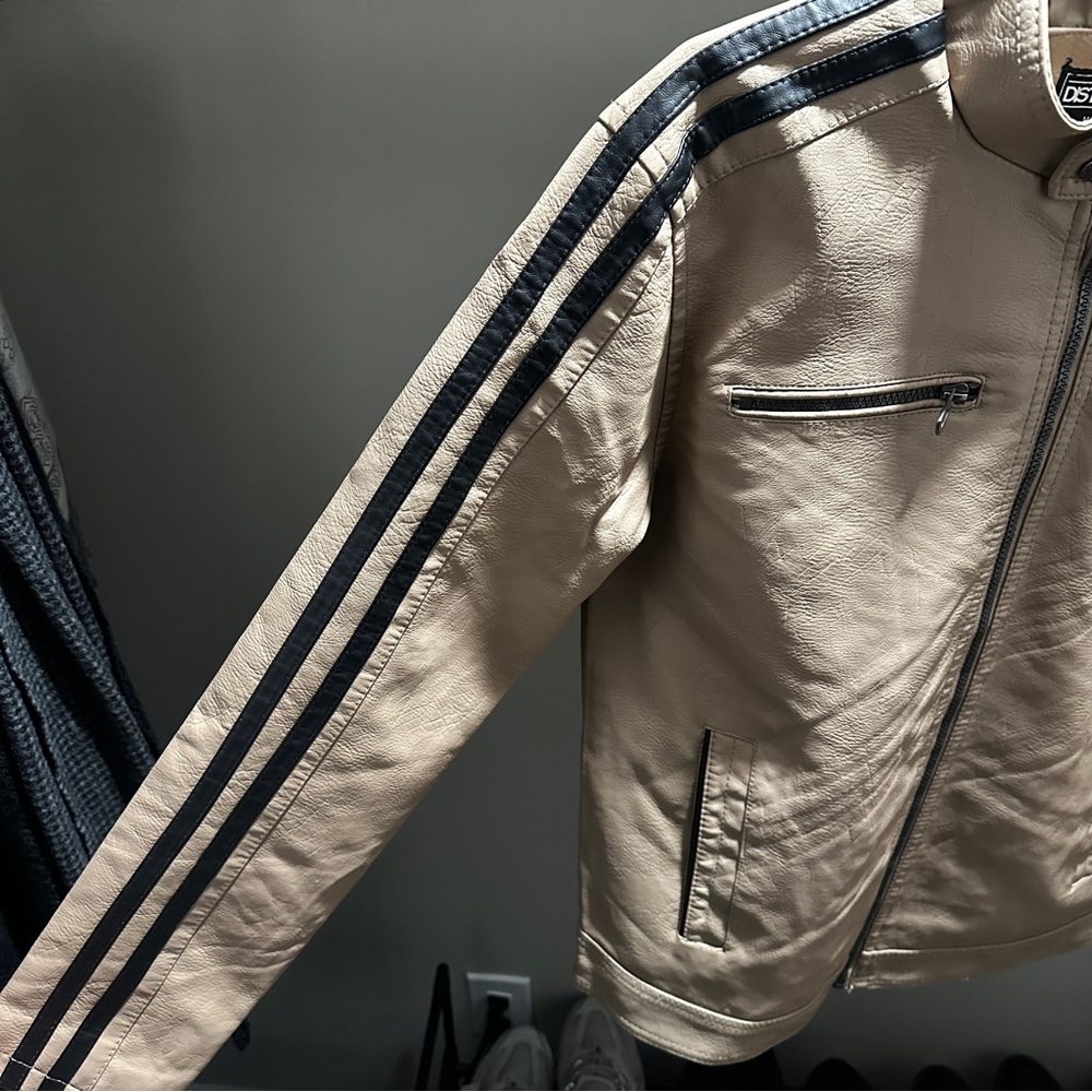 Distortion Leather Men's Tan Performance Jacket - Picture 2 of 11